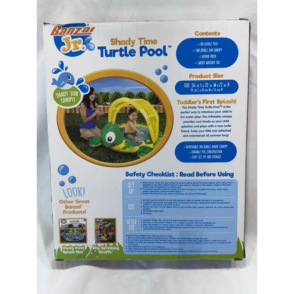 BANZAI JR SHADY‎ TIME TURTLE POOL 36